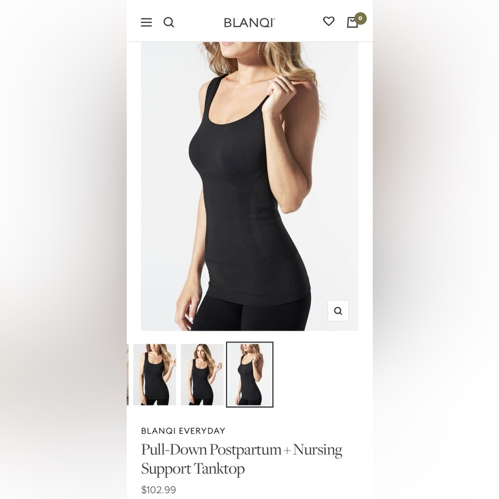 Blanqi postpartum support + nursing tank